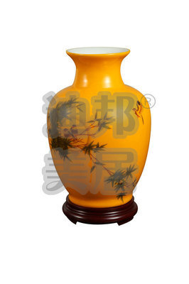 【【迪邦美居】工藝陶瓷麻雀花瓶 禮品工藝陶瓷 辦公室花瓶】價(jià)格,廠家,圖片,陶瓷工藝品,廣州騰亞工藝品-